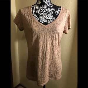 VS Mocha tee cheetah burnout